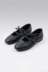 Women’s Tomato Store Lace Up Ballet Flats Shoes Minimal Slip On Design Delicate Tie Detail