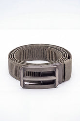 Men’s Tomato Store Ribbed Woven Belt Built Strong Strap Double Bar Buckle Adjustable Slide Fit Durable Edge Stitching