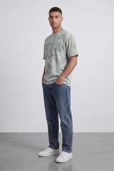 Men’s Tomato Store Cloud Wash T-Shirt Crafted With Crew Neck Drop Shoulder Relaxed Street Fit