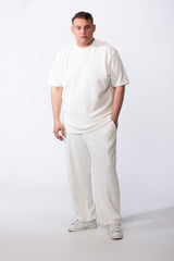 Men’s Big Size Tomato Store Ribbed Lounge Set Matching Outfit Vertical Texture