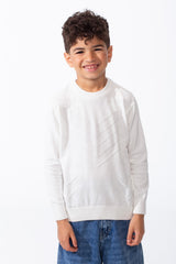 Boy’s Crew Neck Slim Fit Knitted Long Sleeve Pullover
