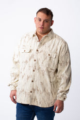 Men's Button Down Unique Abstract Geometric Pattern Dual Chest Flap Pockets Tomato Store Big Size Casual Shirt