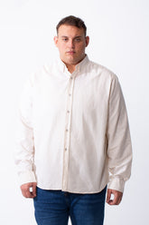 Men's Big Size Shirt Button Down Breathable Fabric Versatile Look Long Sleeves Tomato Store