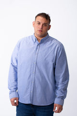Men's Big Size Shirt Button Down Breathable Fabric Versatile Look Long Sleeves Tomato Store