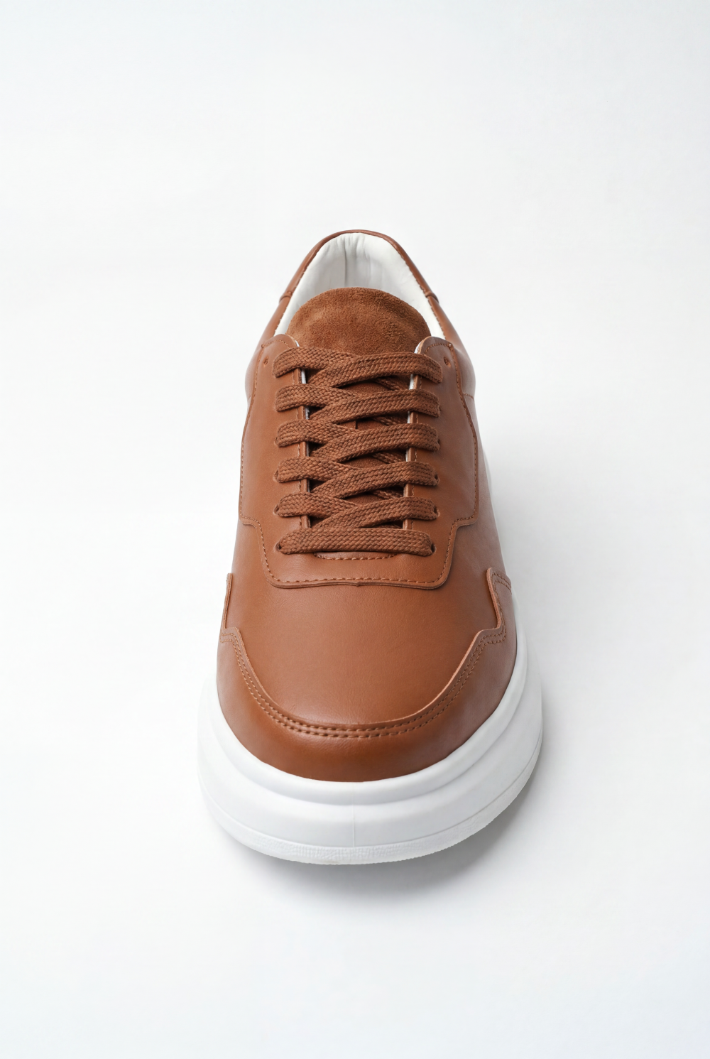 Men’s Tomato Store Casual Leather Sneaker Smooth Upper Clean Panel Shoes
