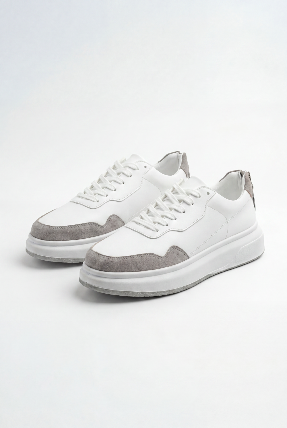 Men’s Tomato Store Casual Leather Sneaker Smooth Upper Clean Panel Shoes