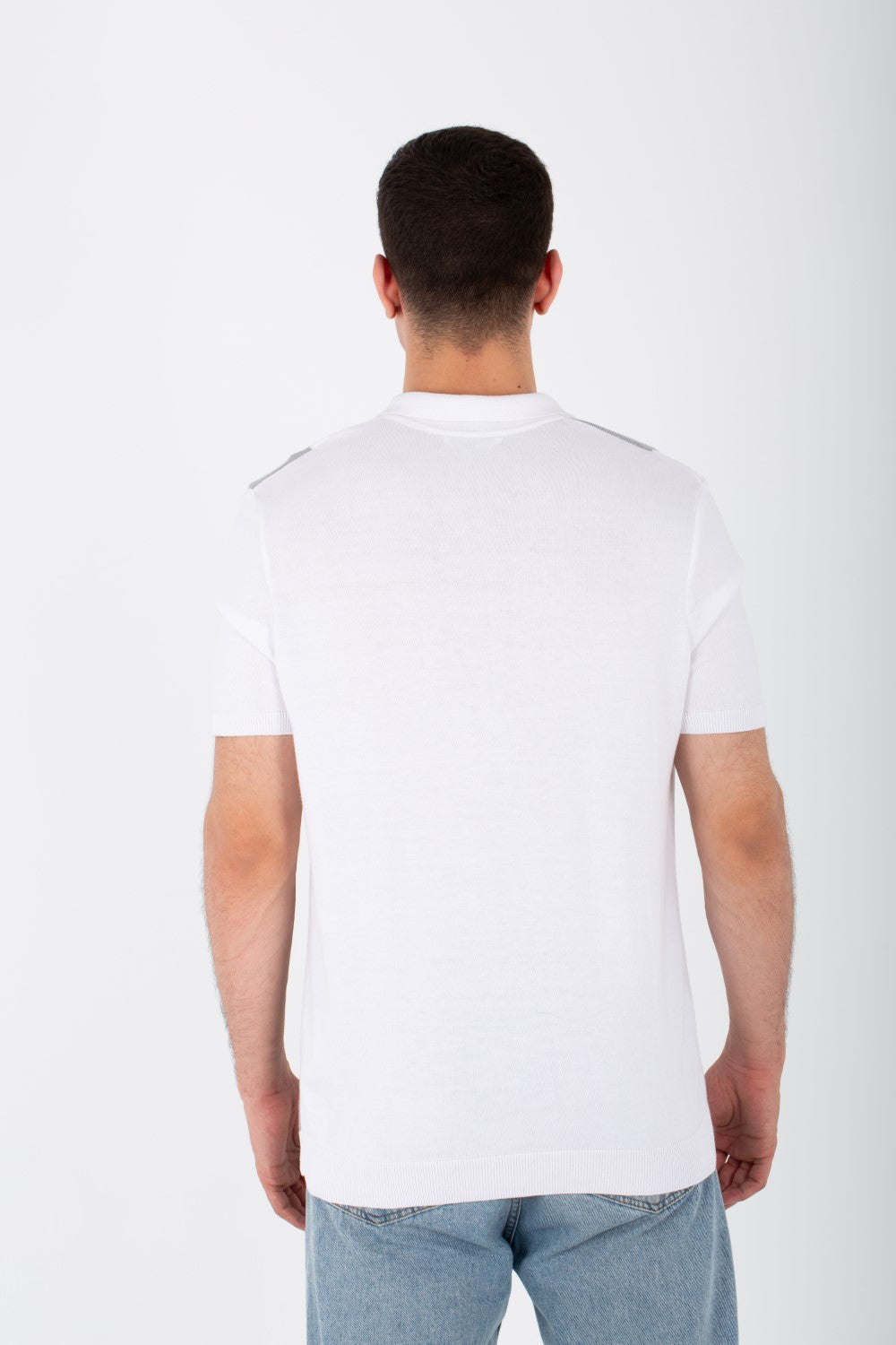 Mens Striped Slim Fit Polo Trico T-Shirt With Short Sleeves And Collar