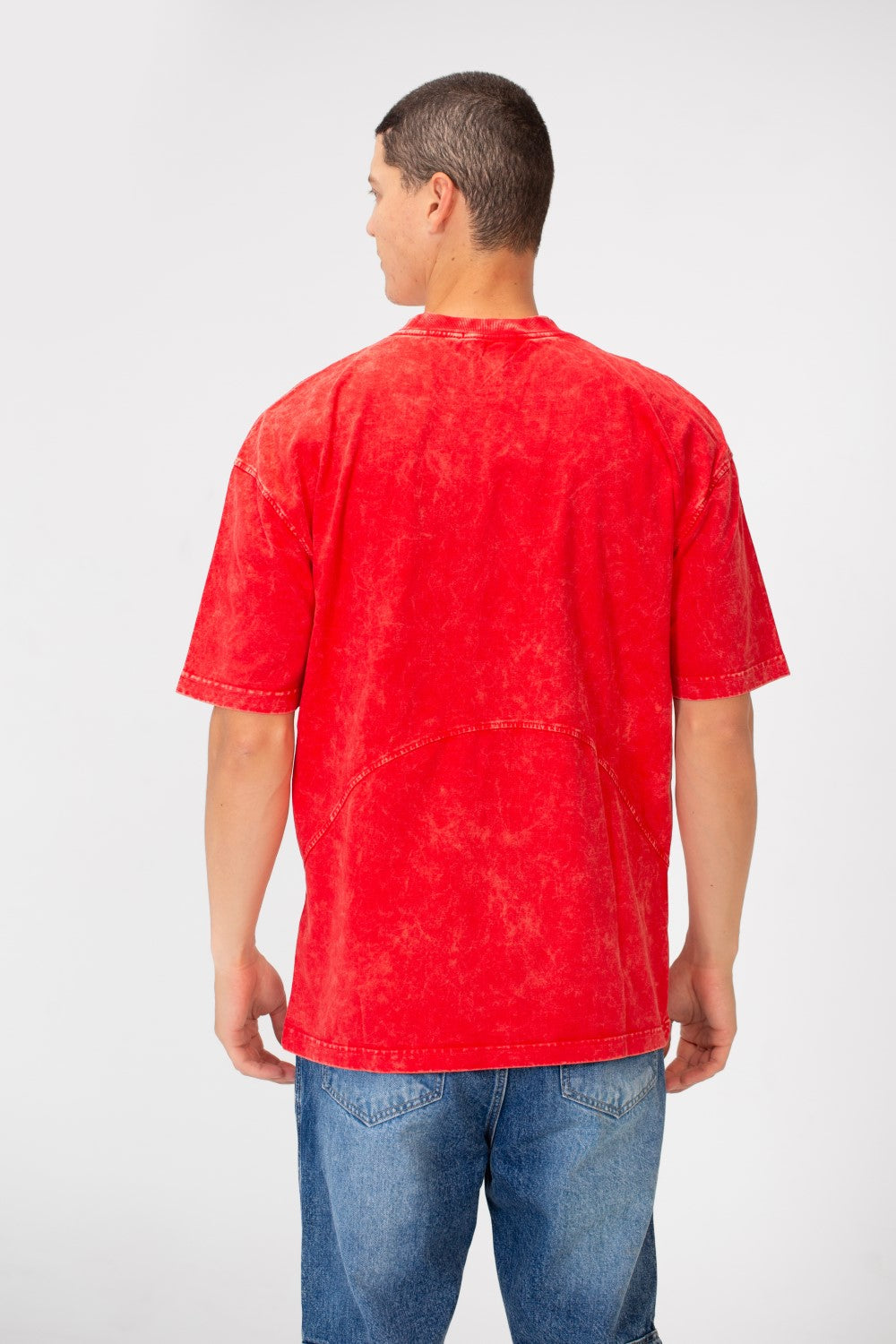 Men's Modern Oversized Short Sleeves Round Neck Basic T-shirt
