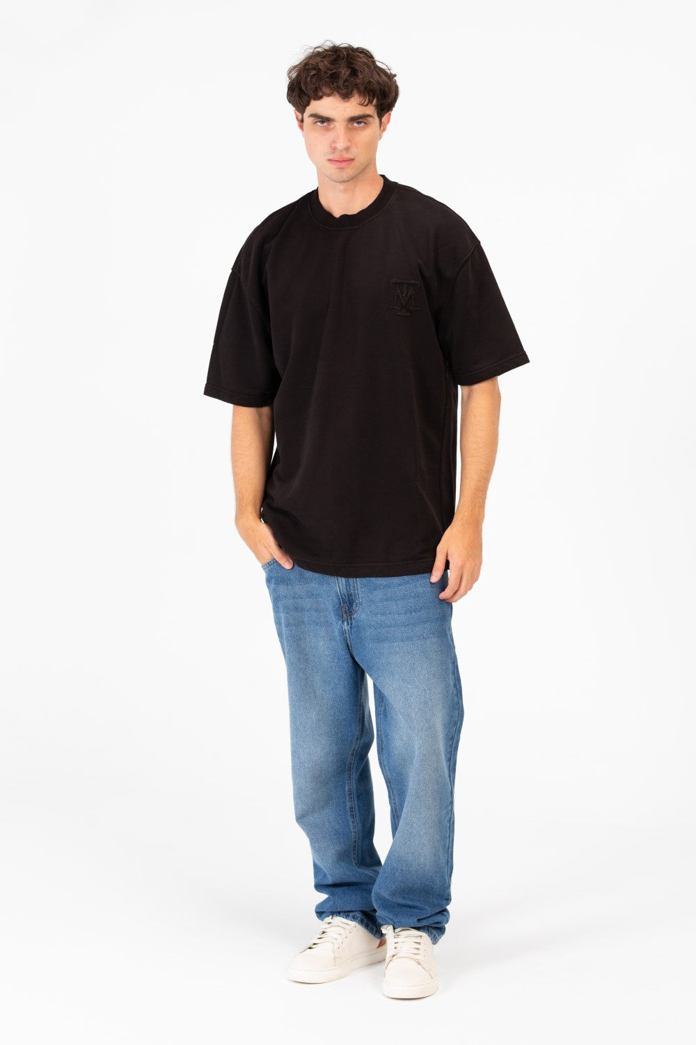 Men's Tomato Basic Short Sleeve Regular Fit Crew Neck T-Shirt