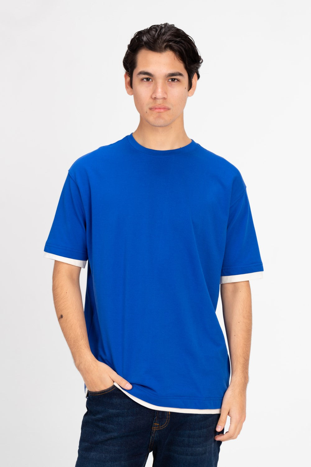 Men's Basic Oversized Melton T-Shirt