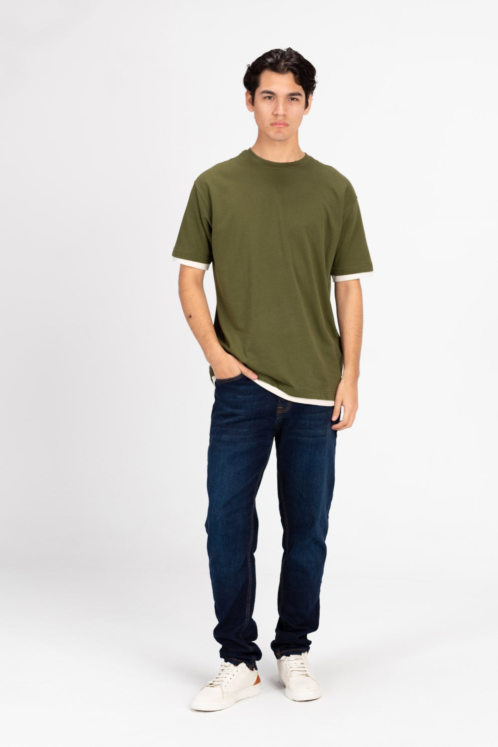 Men's Basic Oversized Melton T-Shirt