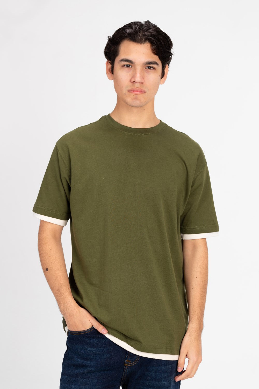 Men's Basic Oversized Melton T-Shirt
