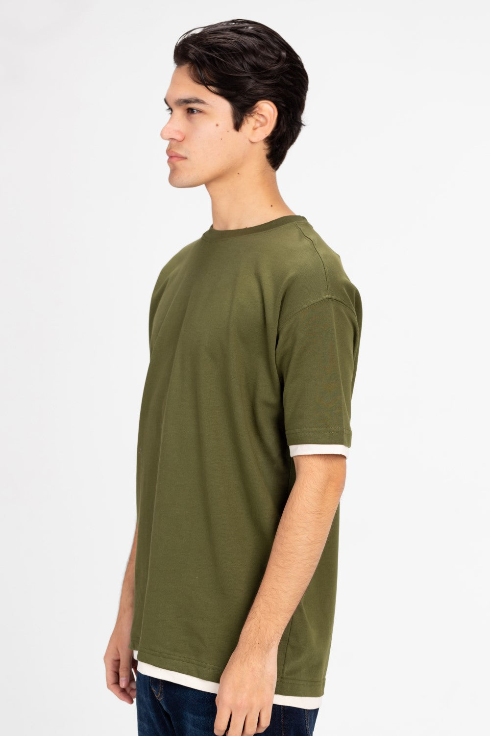 Men's Basic Oversized Melton T-Shirt