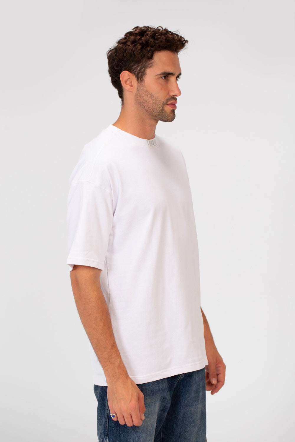 Men's Crew Neck Tomato Print Short Sleeves Basic Oversized Summer Melton T-Shirt