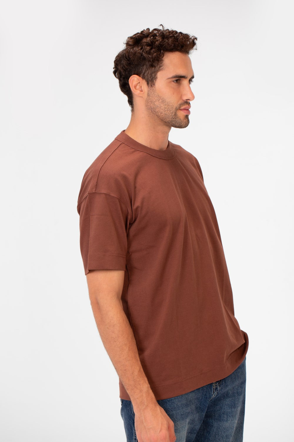 Men's Basic Plain Regular Fit High Quality Short Sleeve Round Neck T-Shirt
