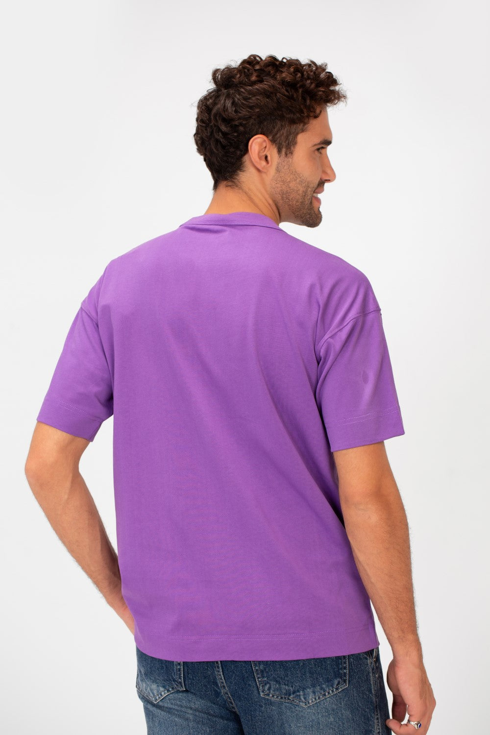 Men's Basic Plain Regular Fit High Quality Short Sleeve Round Neck T-Shirt
