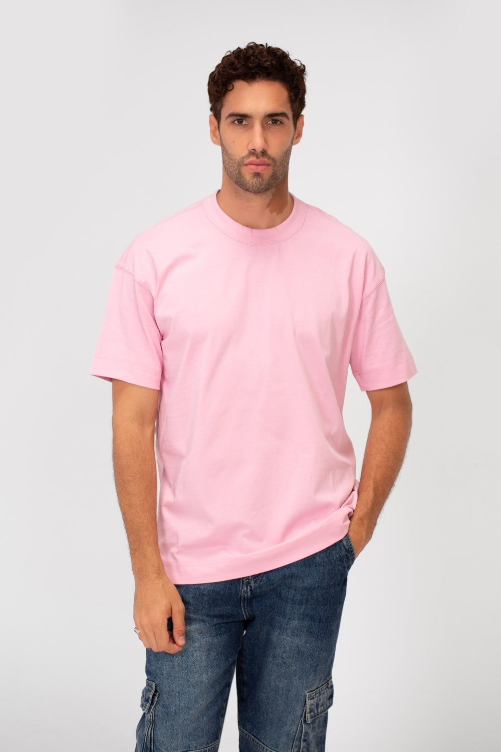 Men's Basic Plain Regular Fit High Quality Short Sleeve Round Neck T-Shirt
