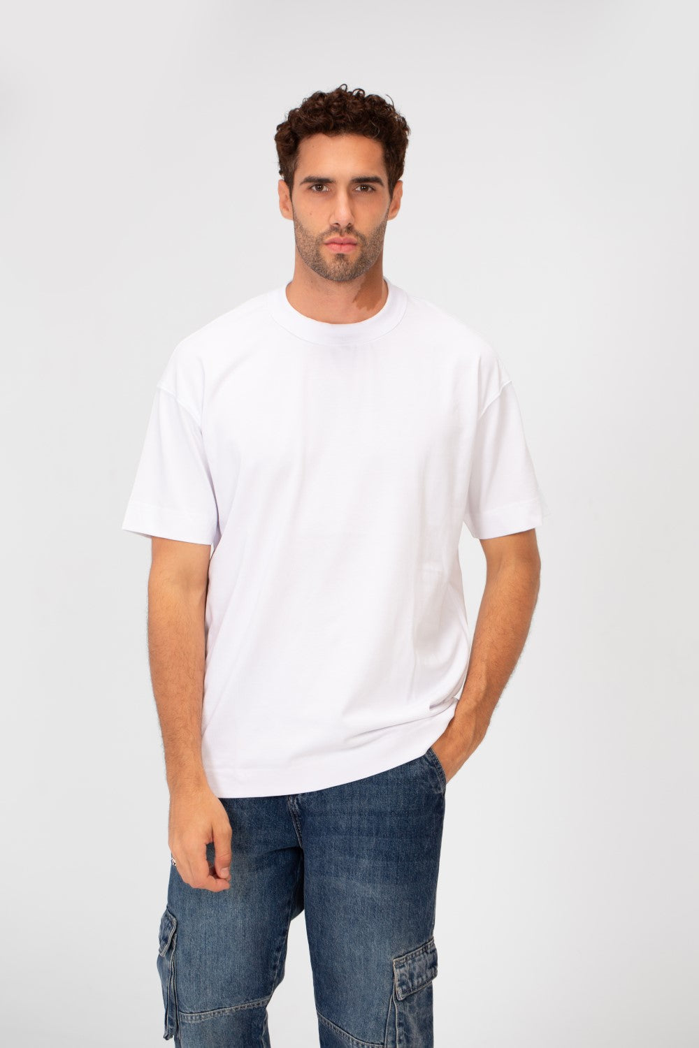 Men's Basic Plain Regular Fit High Quality Short Sleeve Round Neck T-Shirt