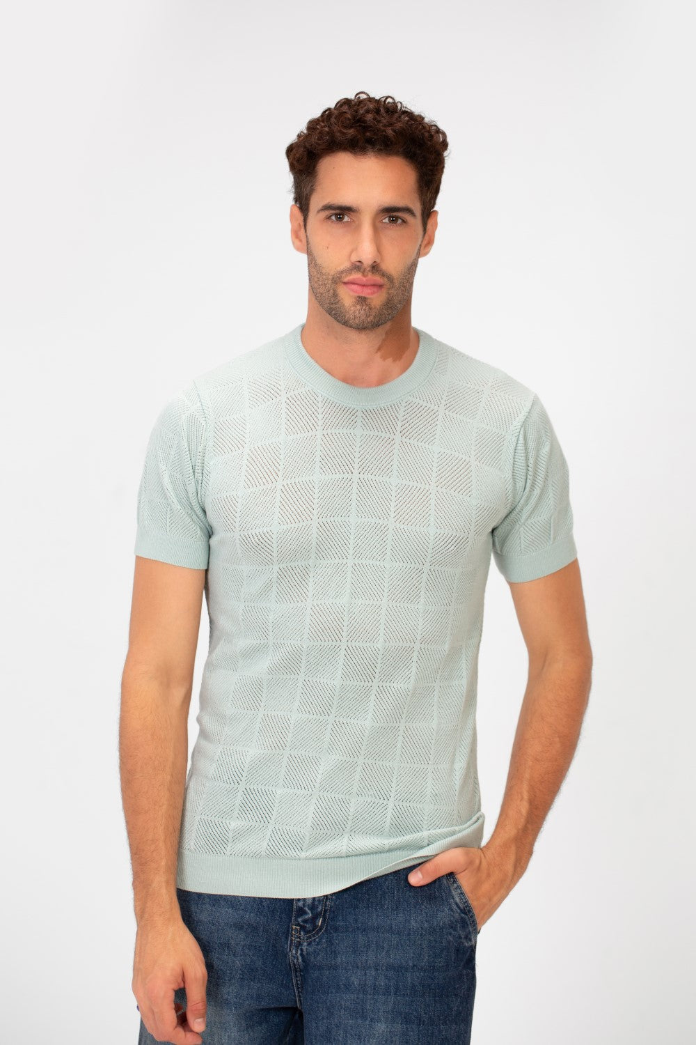 Men's Slim Fit Basic Crew Neck Short Sleeve T-Shirt