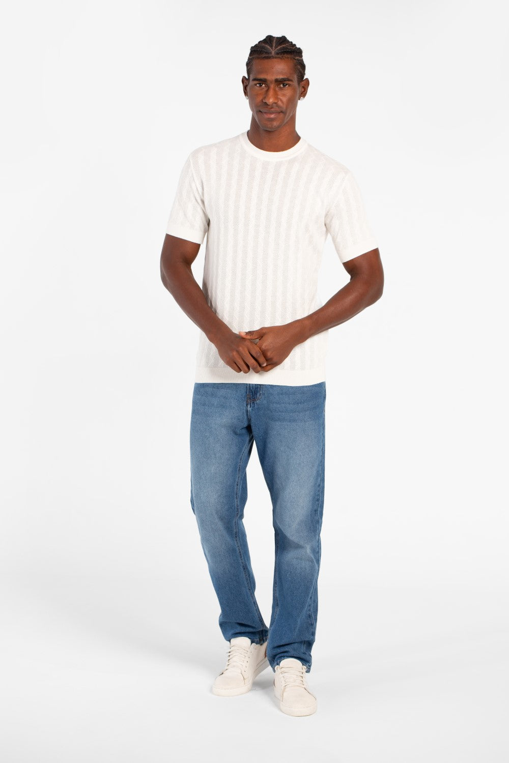 Men's Basic Slim Fit Breathable Half Sleeve Crew Neck T-Shirt