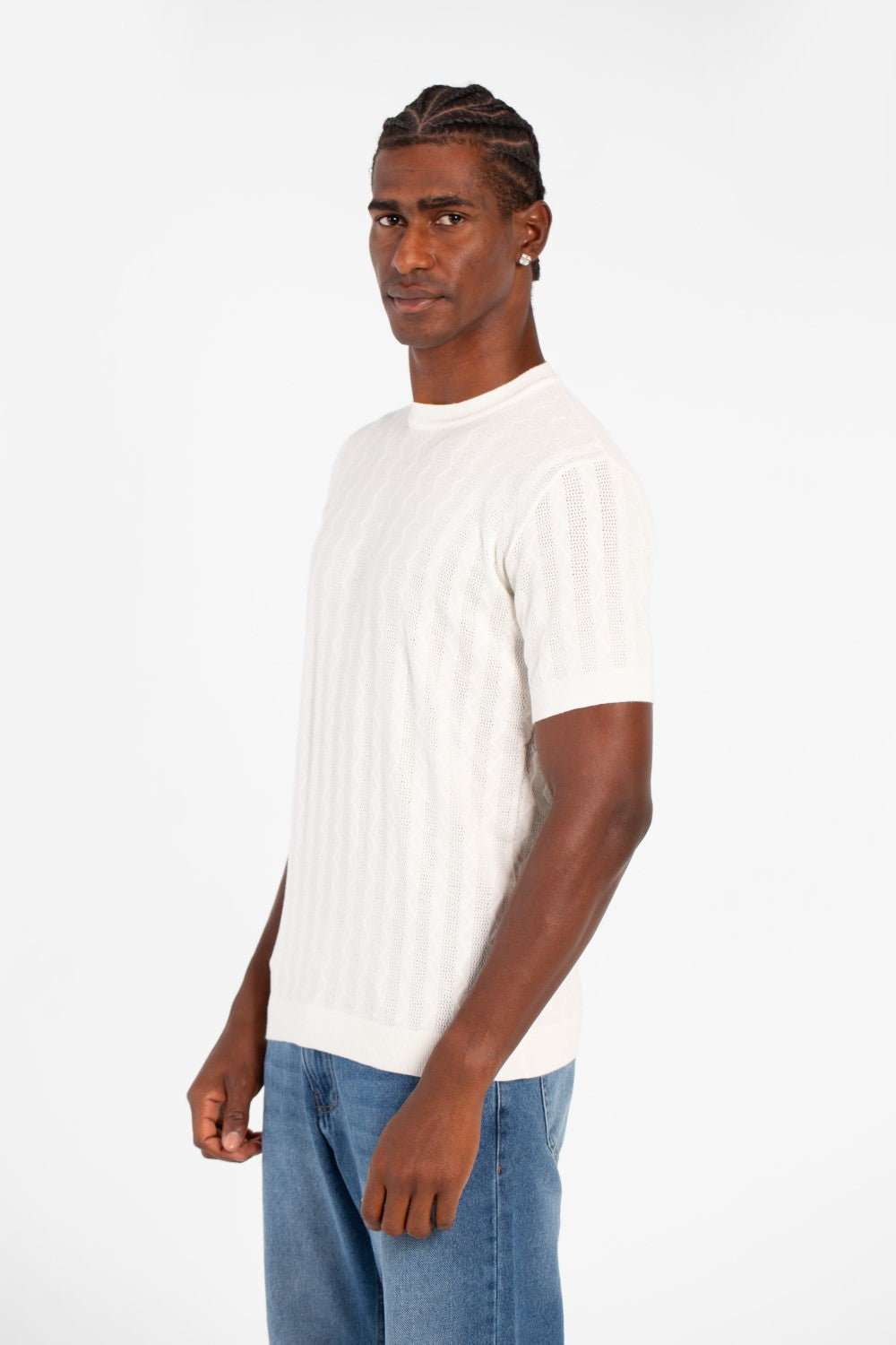 Men's Basic Slim Fit Breathable Half Sleeve Crew Neck T-Shirt