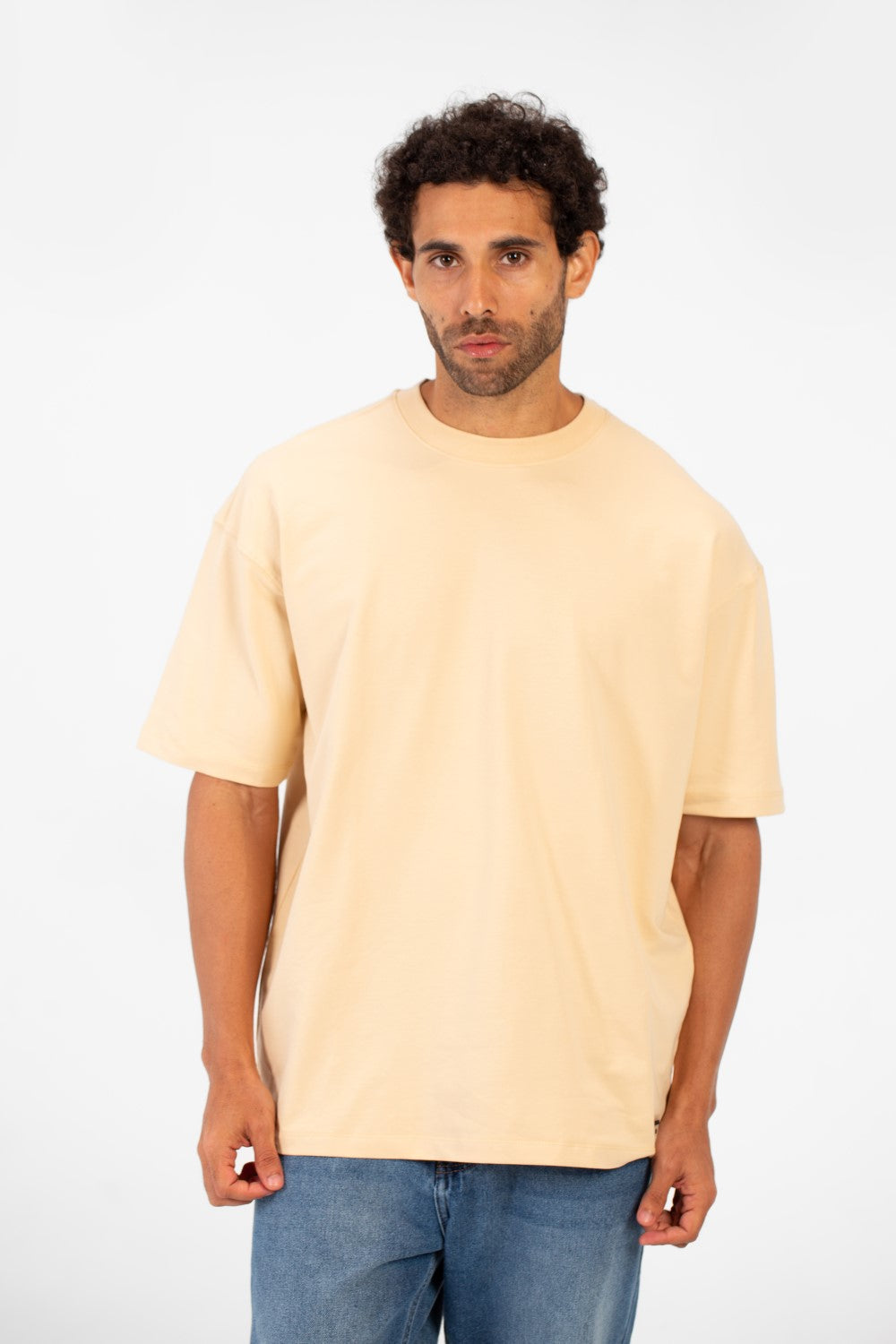 Men's Basic Round Neck Half Sleeve Summer Melton Regular Fit T-Shirt