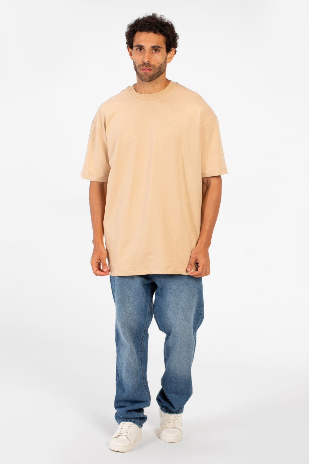 Men's Basic Round Neck Half Sleeve Summer Melton Regular Fit T-Shirt