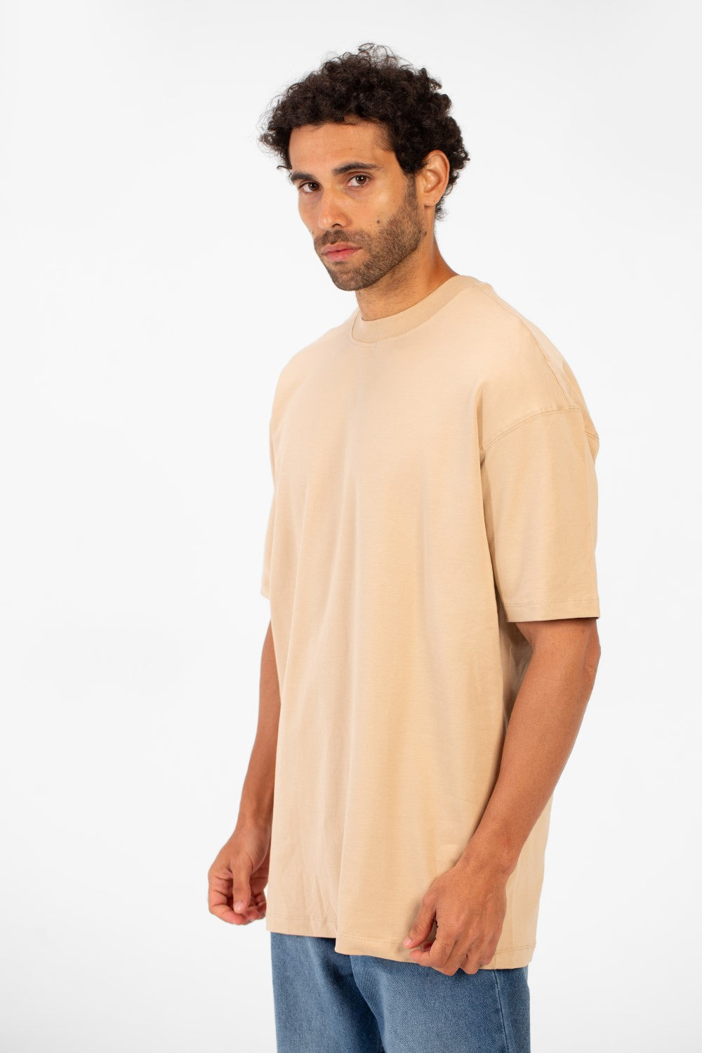 Men's Basic Round Neck Half Sleeve Summer Melton Regular Fit T-Shirt