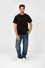 Men's Basic Plain Round Neck Short Sleeve T-shirt