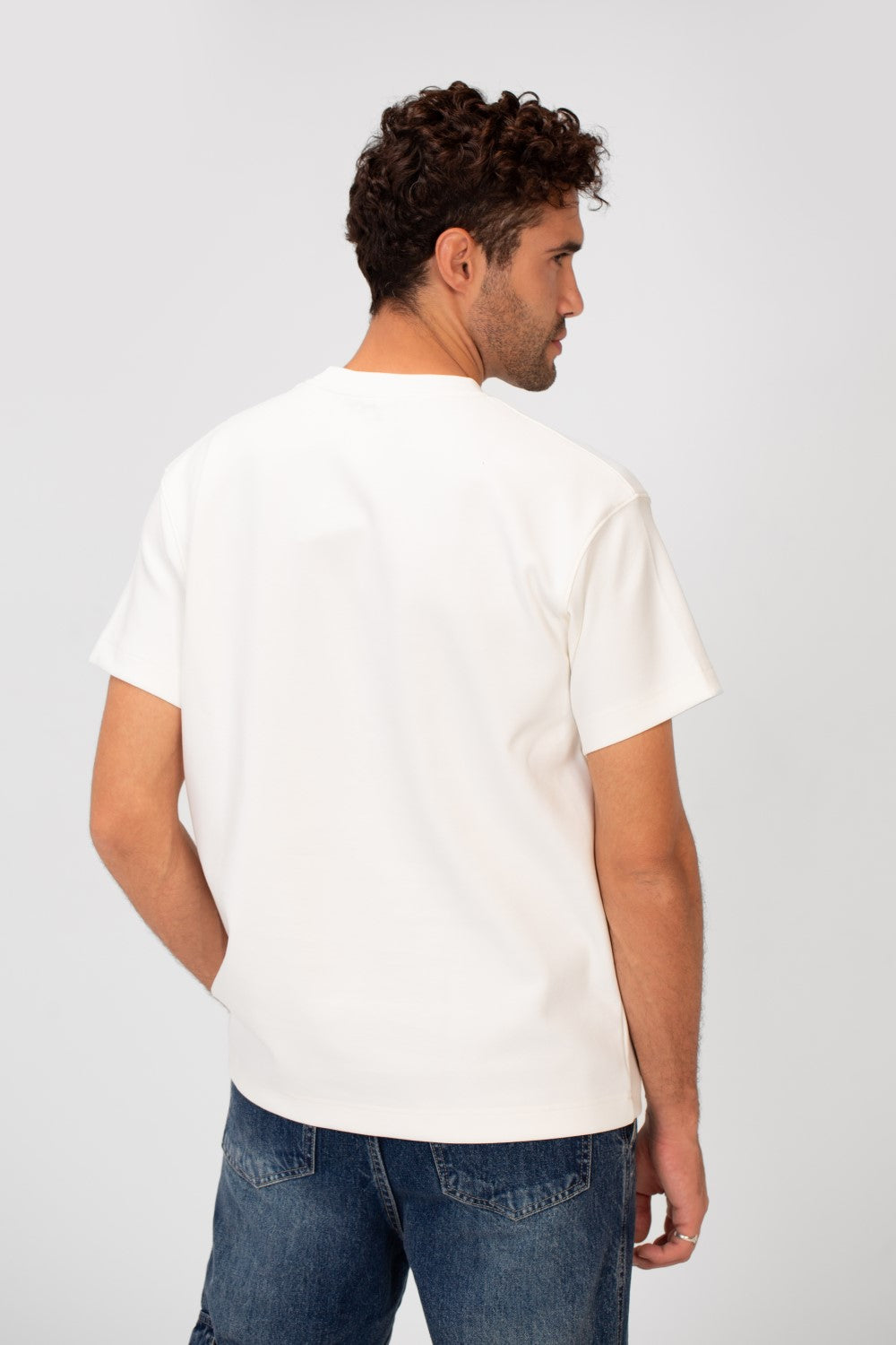 Men's Basic Plain Round Neck Short Sleeve T-shirt