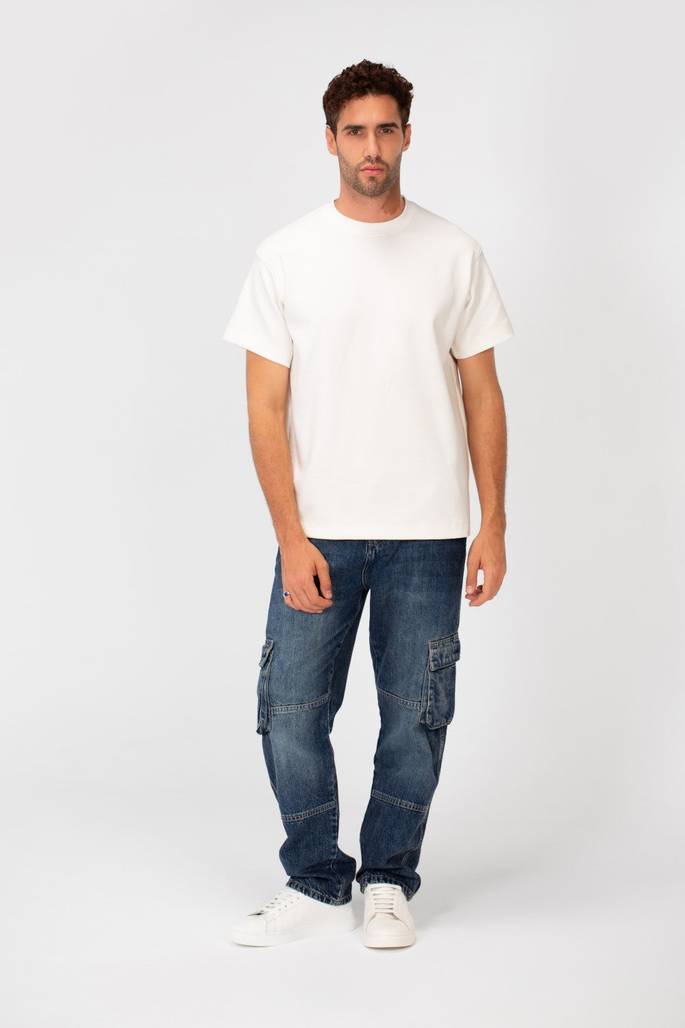 Men's Basic Plain Round Neck Short Sleeve T-shirt