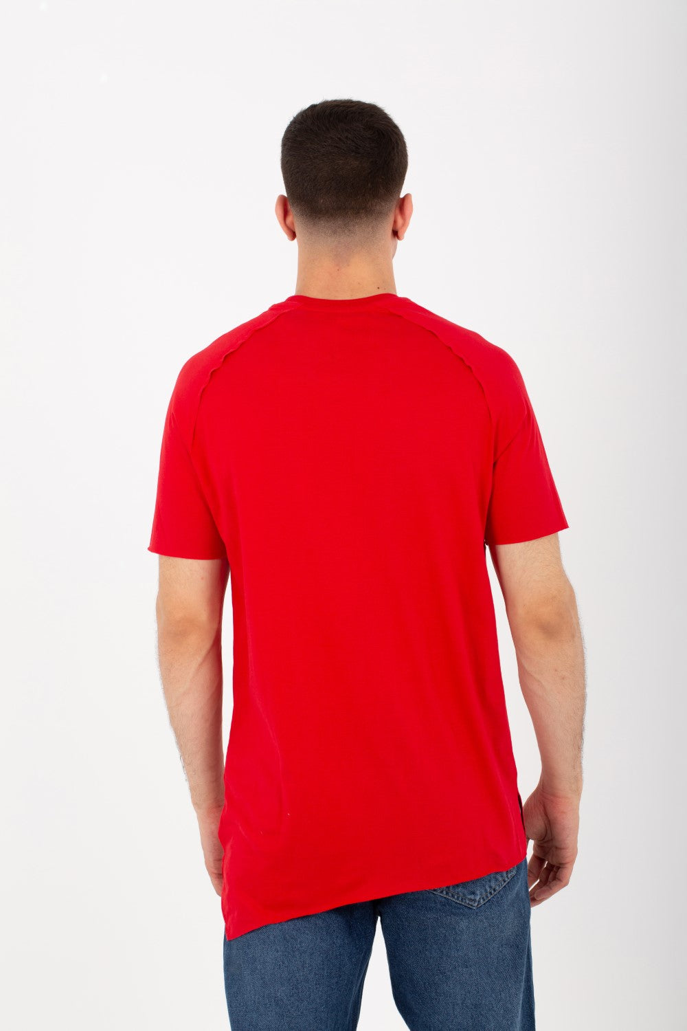 Mes Half Sleeve Round T-shirt With A Unique Modern Cut