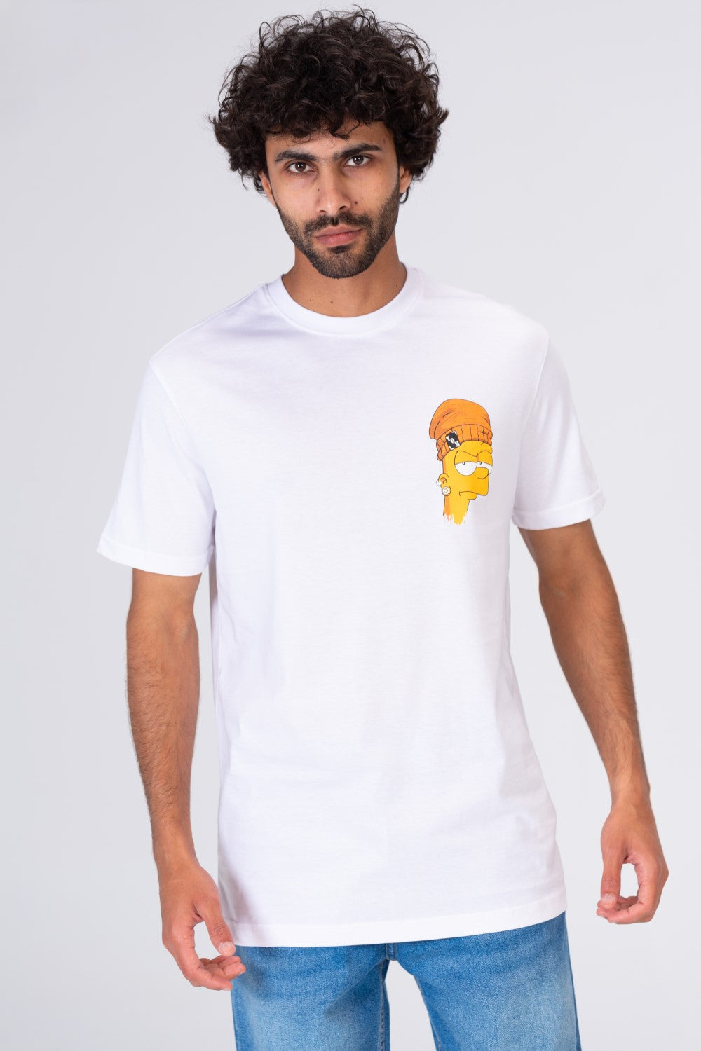 Mens Comfortable Printed Crew Neck T-shirt
