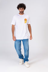 Mens Comfortable Printed Crew Neck T-shirt