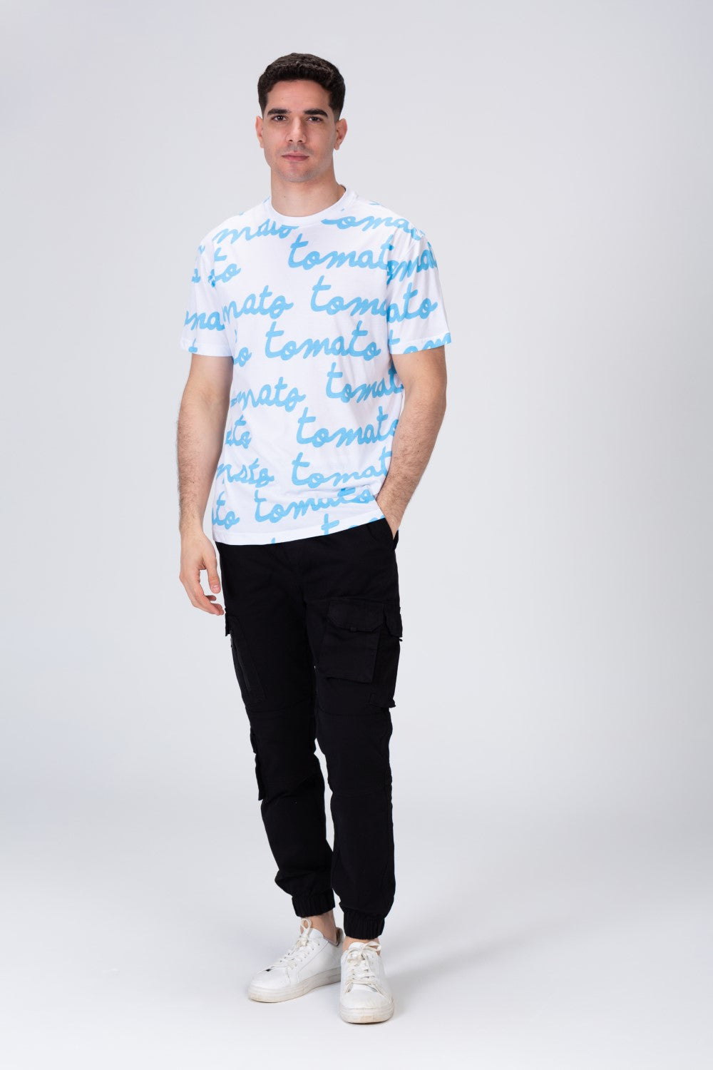 Mens Tomato Printed T-shirt With Comfortable Material