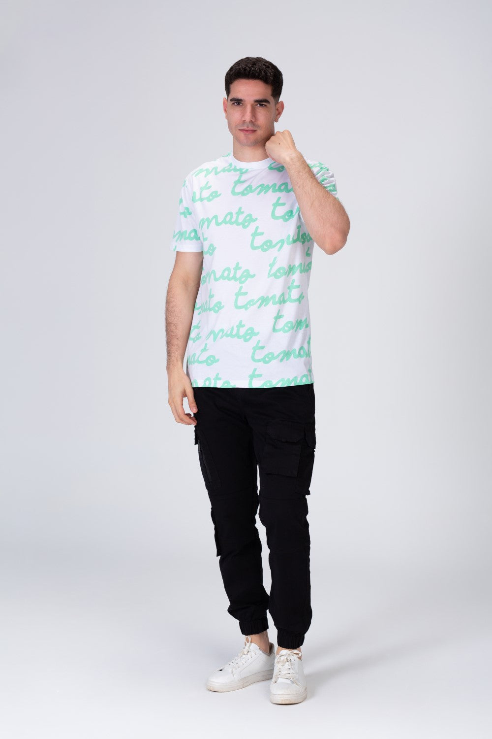 Mens Tomato Printed T-shirt With Comfortable Material