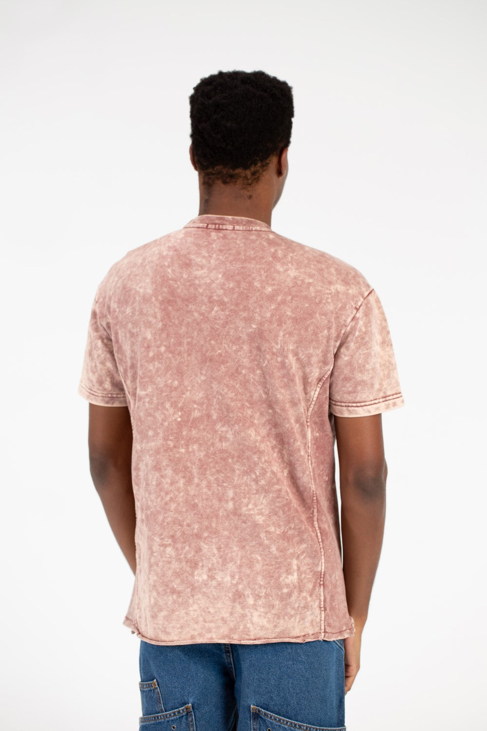 Men's Printed Half Sleeve Washed T-Shirt
