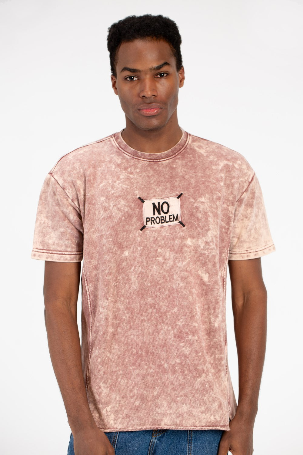 Men's Printed Half Sleeve Washed T-Shirt