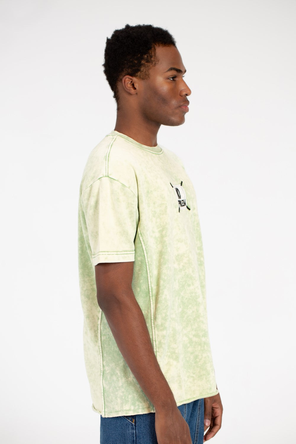 Men's Printed Half Sleeve Washed T-Shirt