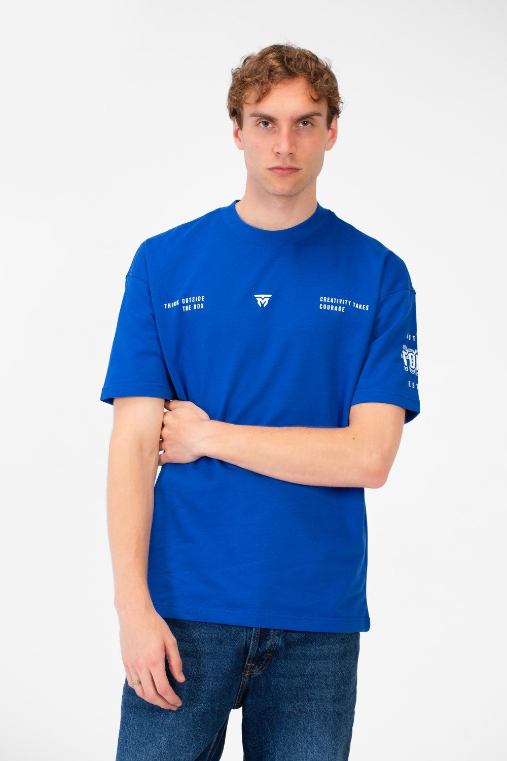 Men's Summer Melton Creativity Print Regular Fit T-Shirt