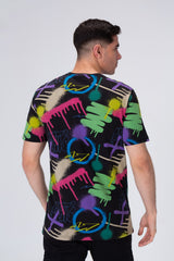 Men's Half Sleeve T-shirt Pprinted In Trendy Colors And Comfortable Material