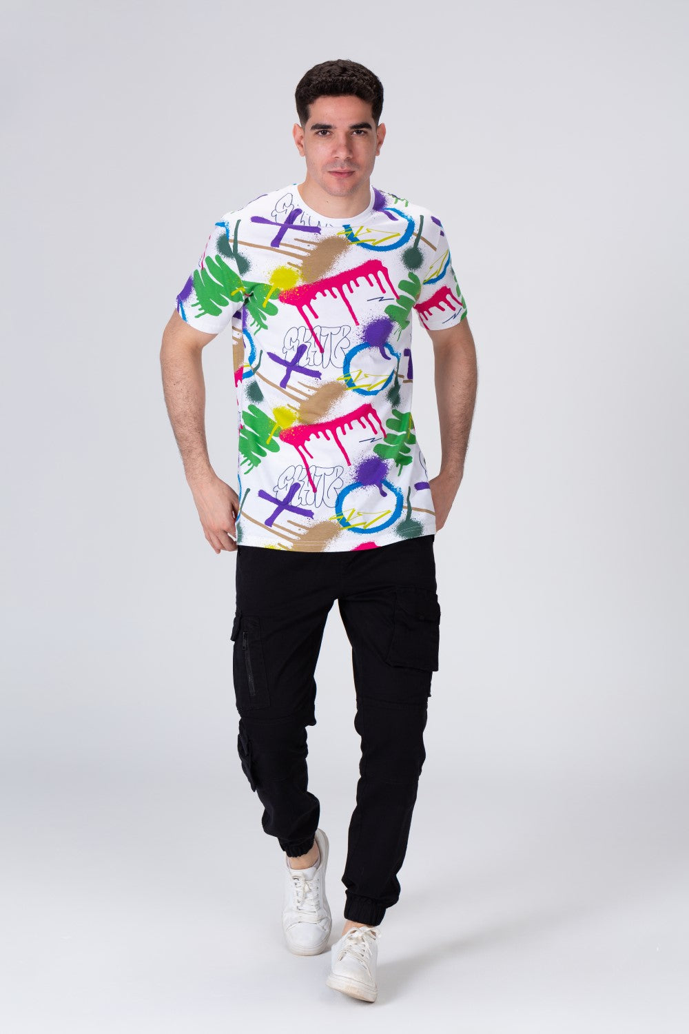 Men's Half Sleeve T-shirt Pprinted In Trendy Colors And Comfortable Material
