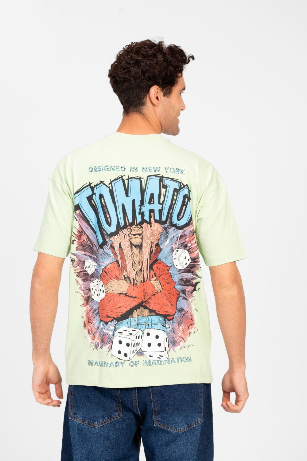 Men's Tomato Graphic Print Regular Fit T-Shirt