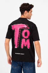 Men's Tomato Print Regular Fit T-Shirt