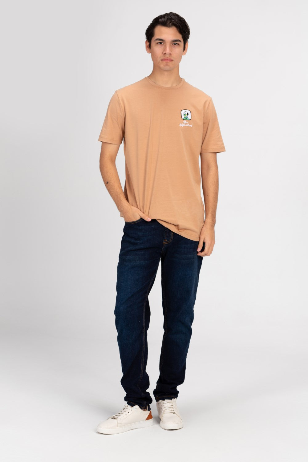 Men's Printed Crew Neck Slim Fit T-Shirt