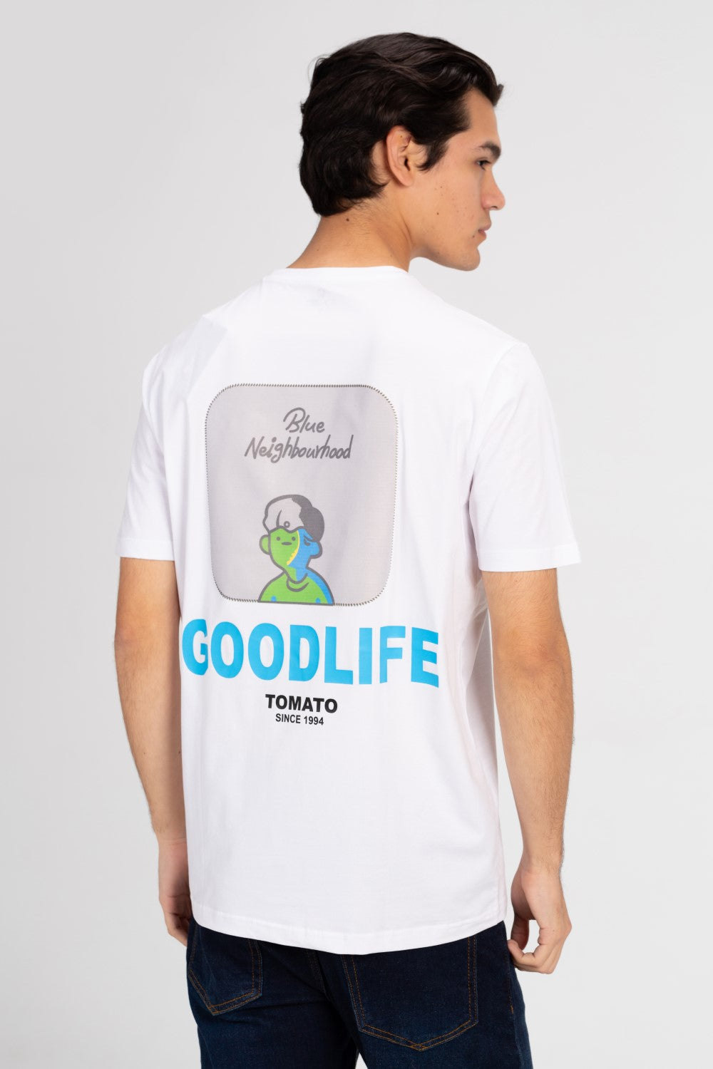 Men's Printed Crew Neck Slim Fit T-Shirt