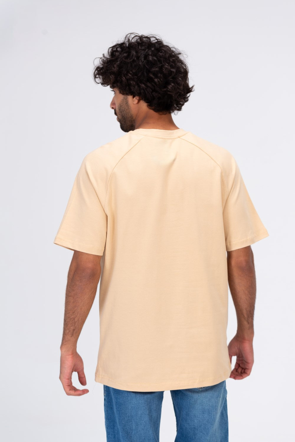 Mens Regular Fit Half Sleeves T-shirt Printed On The Front With Enjoy The Moment Print