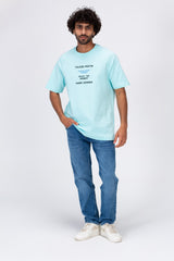 Mens Regular Fit Half Sleeves T-shirt Printed On The Front With Enjoy The Moment Print