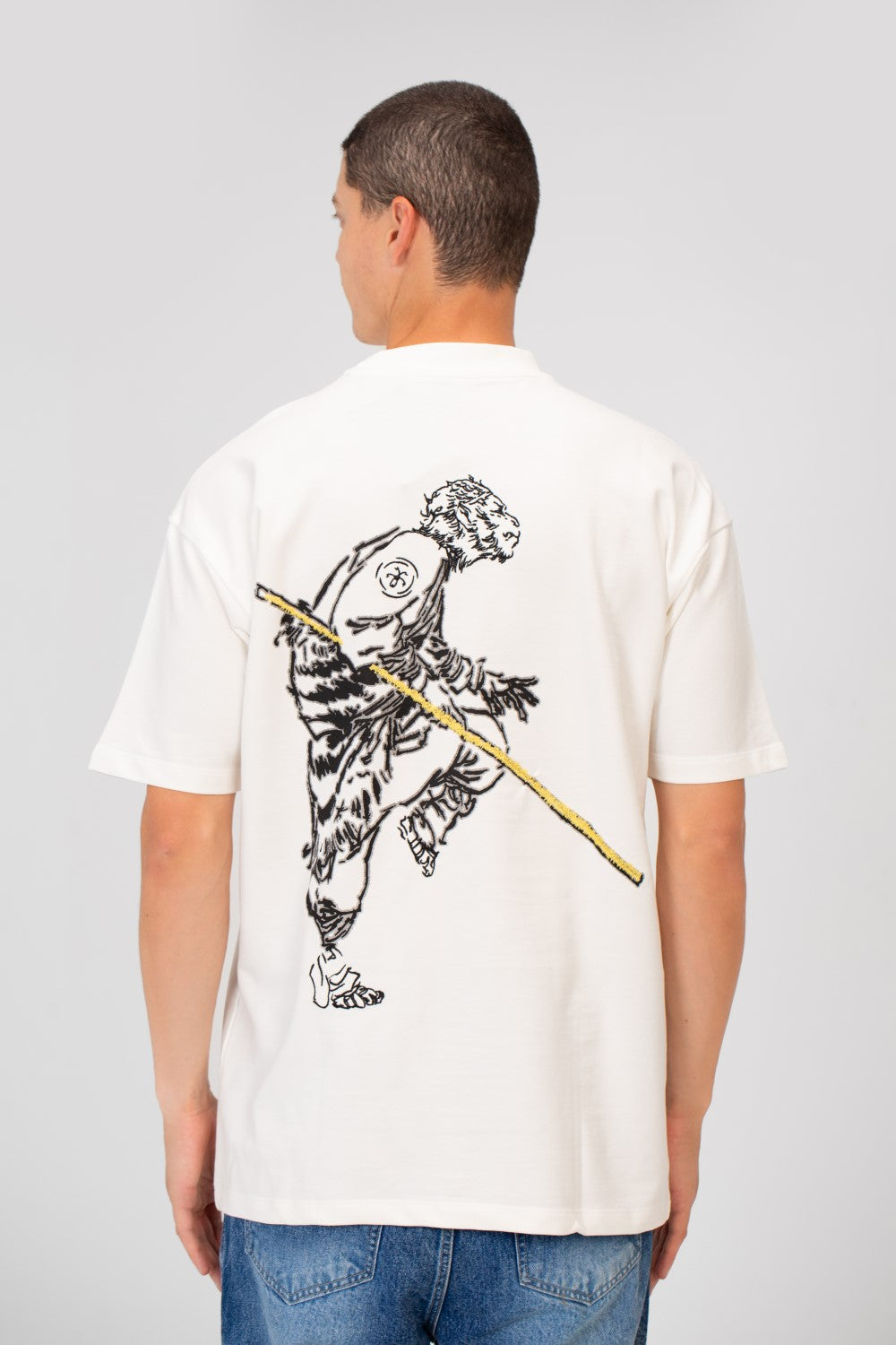 Men's Printed Regular Fit Summer Melton Crew Neck Half Sleeve T-Shirt