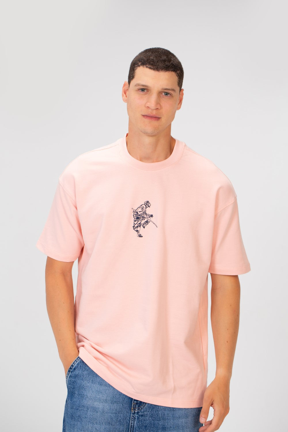 Men's Printed Regular Fit Summer Melton Crew Neck Half Sleeve T-Shirt